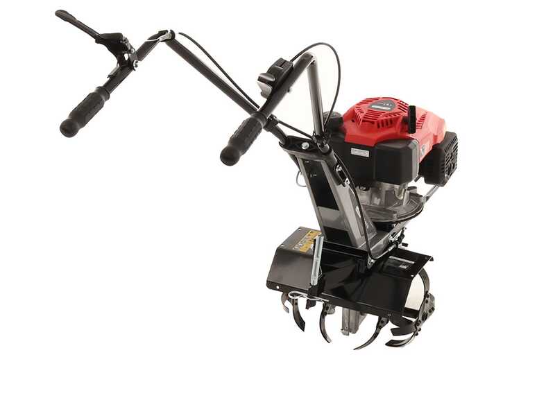 Motobineuse GeoTech GT 370 avec moteur OHV 5.5 HP &agrave; essence de 161 cm3 - 1 vitesse avant