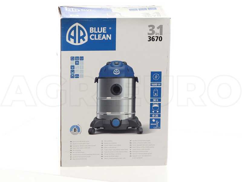 Aspirateur eau et poussi&egrave;re Blue Clean 31 Series AR3670 - Wmax 1600 - multifonction