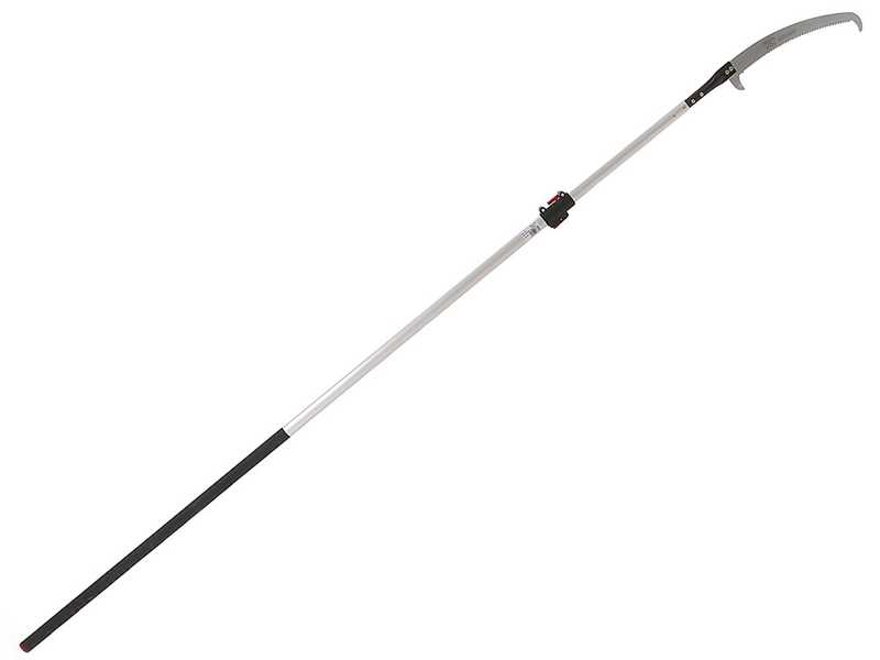 Scie courb&eacute;e de 430 mm sur perche t&eacute;lescopique ovale en aluminium de 4 m Archman Art. 24+109