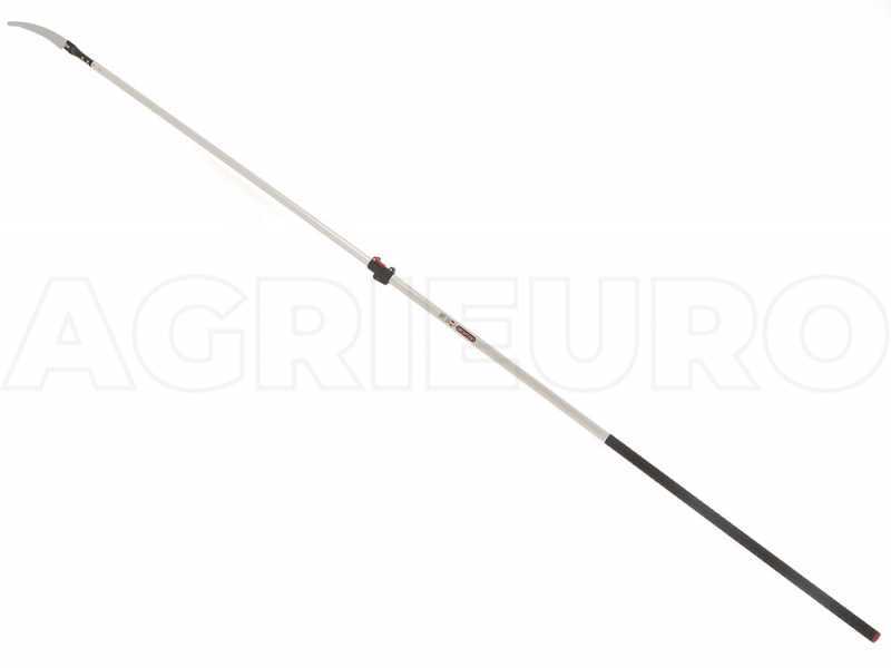 Scie courb&eacute;e de 330 mm sur perche t&eacute;lescopique ovale en aluminium de 4 m Archman Art. 24+69
