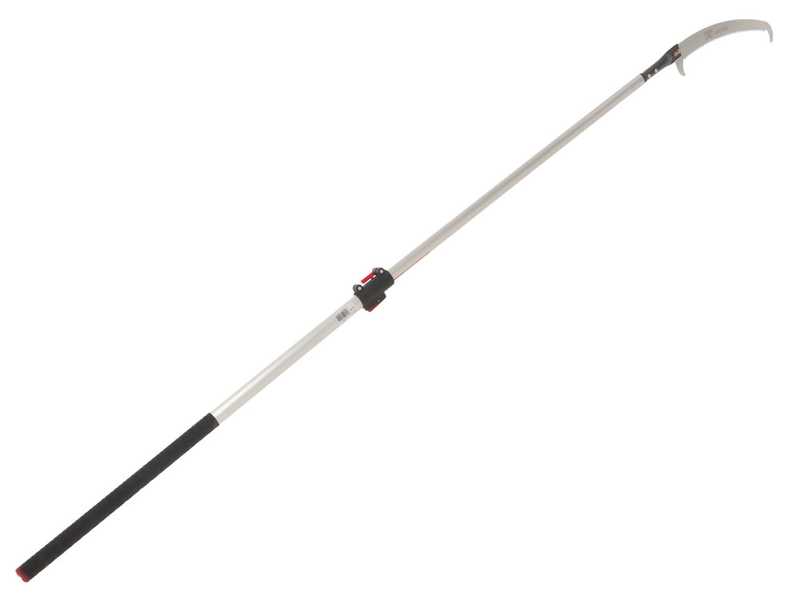 Scie courb&eacute;e de 430 mm sur perche t&eacute;lescopique ovale en aluminium de 2 mt Archman Art. 25+109