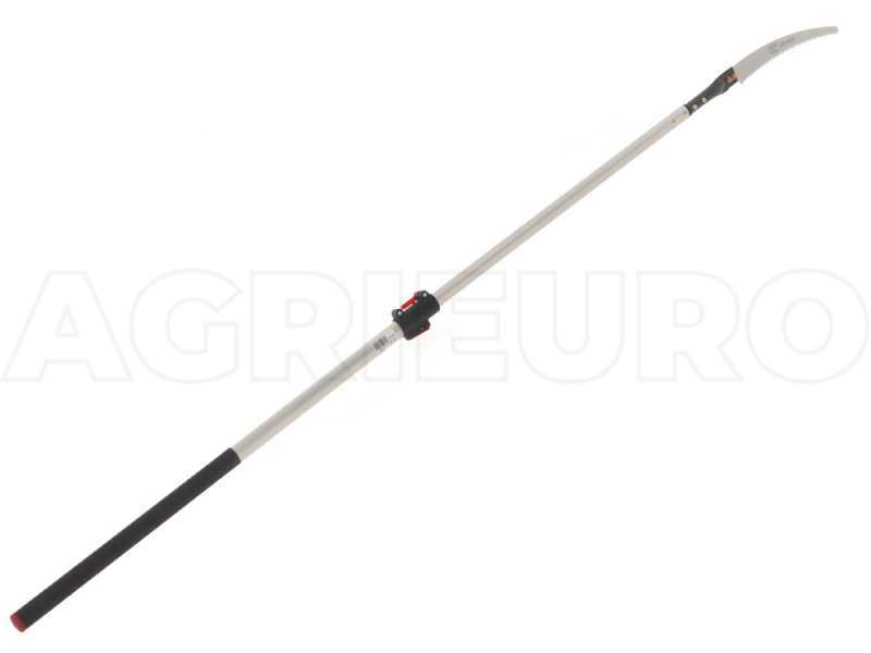 Scie courb&eacute;e de 330 mm sur perche t&eacute;lescopique ovale en aluminium de 2 m Archman Art. 25+69