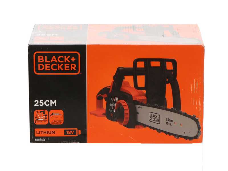 Tron&ccedil;onneuse &eacute;lectrique Black &amp; Decker GKC1825L20-QW - lame de 25 cm - batterie au lithium 18V 2Ah