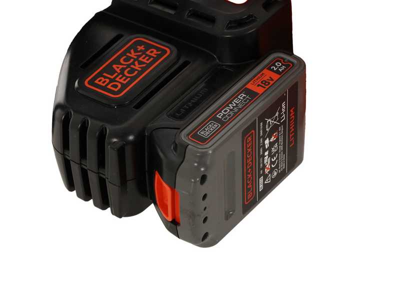 Tron&ccedil;onneuse &eacute;lectrique Black &amp; Decker GKC1825L20-QW - lame de 25 cm - batterie au lithium 18V 2Ah