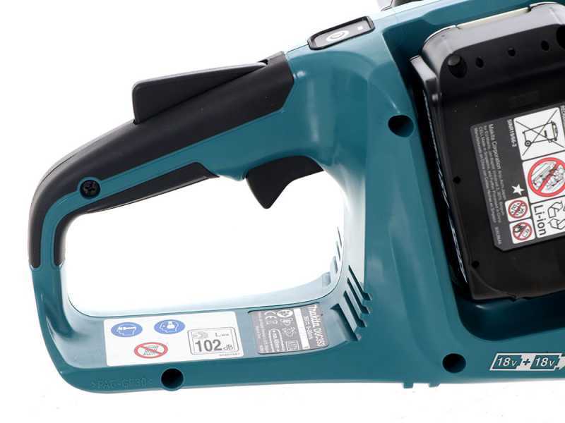 Makita DUC353Z  - Tron&ccedil;onneuse &agrave; batterie - 2 x 18V 5Ah - Guide de 35 cm