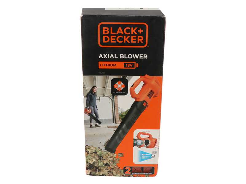 Black &amp; Decker BCBL200L-QW - Souffleur de feuilles &agrave; batterie 18 V 2 Ah + batterie offerte 18 V 2 Ah