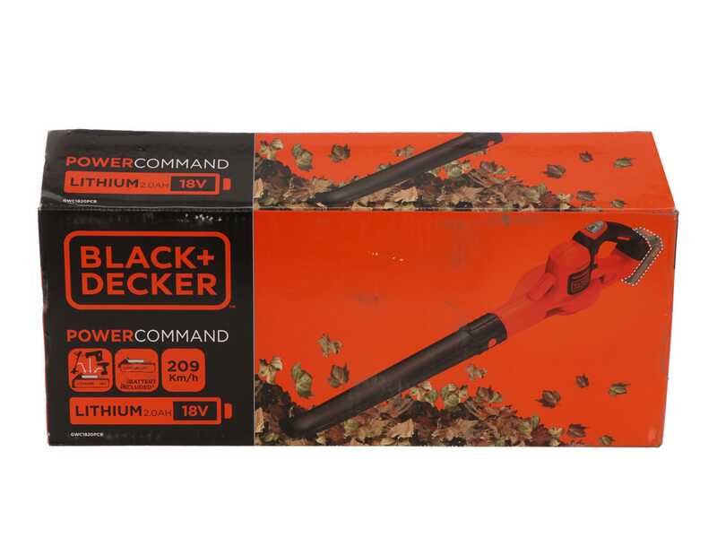 Black &amp; Decker GWC1820PC-QW - Souffleur de feuilles sans fil 18 V 2 Ah + batterie offerte 18 V 2 Ah  