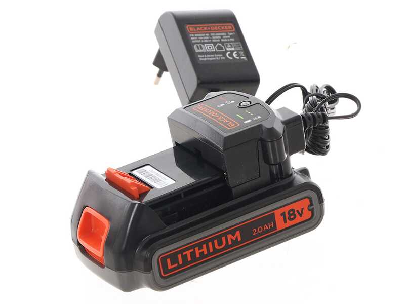 Black &amp; Decker GWC1820PC-QW - Souffleur de feuilles sans fil 18 V 2 Ah + batterie offerte 18 V 2 Ah  