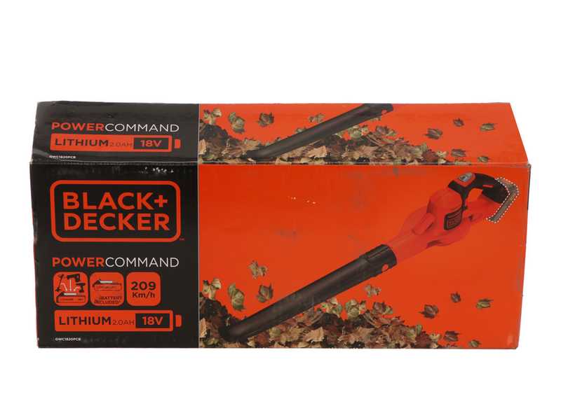 Souffleur &agrave; feuilles sur batterie Black &amp; Decker GWC1820PC-QW PowerCommand