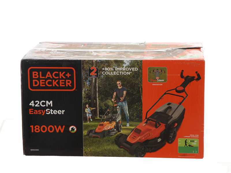 Black &amp; Decker BEMW481ES-QS - Tondeuse &agrave; gazon &eacute;lectrique - 1800W - Coupe de 42&nbsp;cm