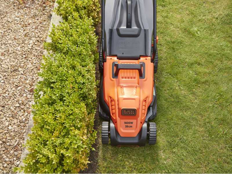 Black &amp; Decker BEMW471ES-QS - Tondeuse &agrave; gazon &eacute;lectrique - 1600W - Coupe de 38&nbsp;cm