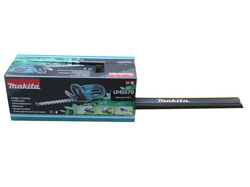 Taille-haie &eacute;lectrique Makita UH5570 de 550 W avec lamier de 55 cm