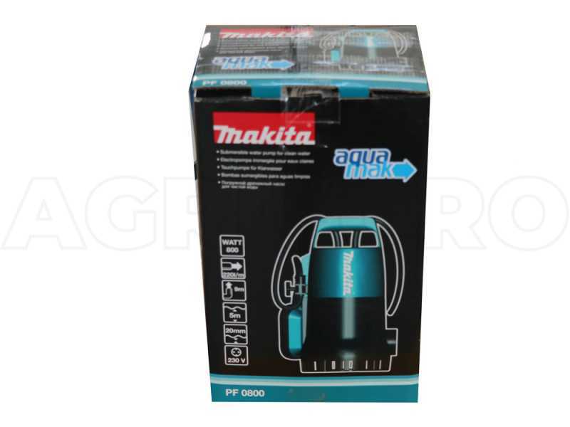 Pompe immerg&eacute;e &eacute;lectrique pour eaux claires Makita PF0800 de 350 W