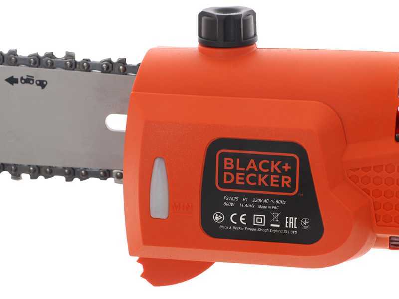 Elagueuse sur perche électrique BLACK + DECKER Ps7525, 800.0 W, guide de 25  cm