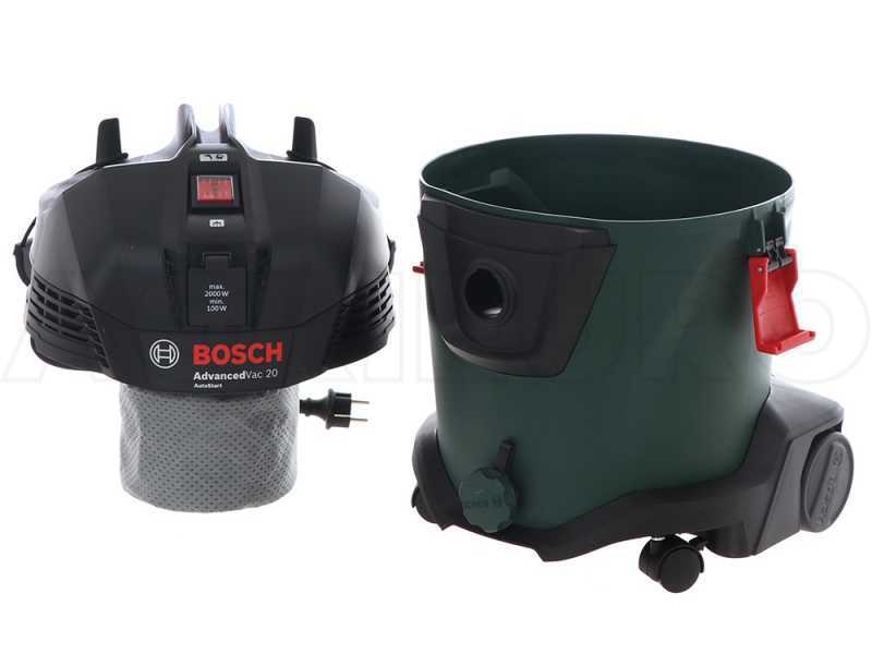 Aspirateur eau et poussi&egrave;re BOSCH AdvancedVac 20 - 1200 W - multifonction - porte-accessoires