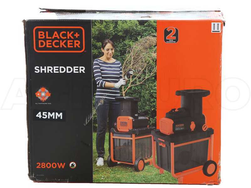 Black &amp; decker BEGAS5800-QS - Broyeur &eacute;lectrique  - 2800 W - Rouleau avec bac de ramassage