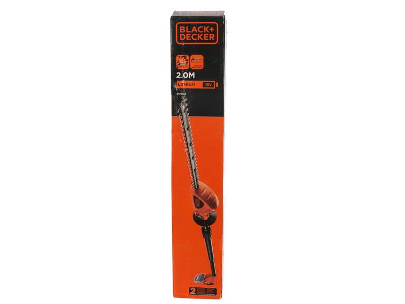 Black &amp; Decker GTC1843L20-QW - Taille-haie &agrave; batterie sur perche de rallonge 18V/2Ah + une batterie 18V 2Ah offerte