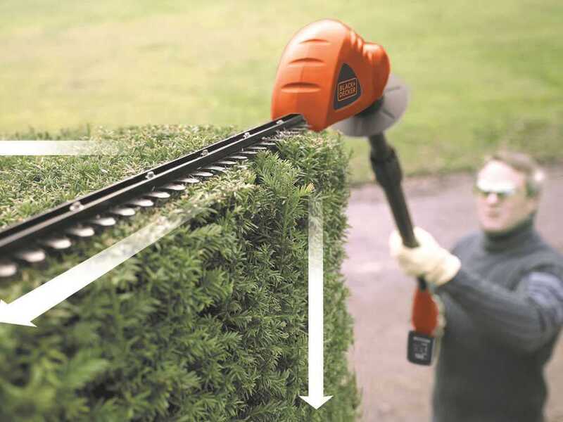 Black &amp; Decker GTC1843L20-QW - Taille-haie &agrave; batterie sur perche de rallonge 18V/2Ah + une batterie 18V 2Ah offerte