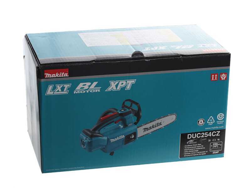 Makita DUC254CZ - Tron&ccedil;onneuse &agrave; batterie 18 V 3 Ah - Guide Carving de 25 cm