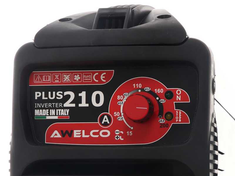 Poste &agrave; souder inverter &agrave; &eacute;lectrode &agrave; courant continu MMA Awelco Plus 210 - 200A - 230V