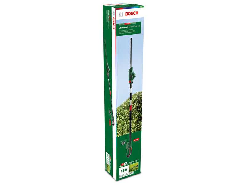 Bosch UniversalHedgePole 18 - Taille-haie sur perche de rallonge t&eacute;lescopique &eacute;lectrique - SANS BATTERIE NI CHARGEUR