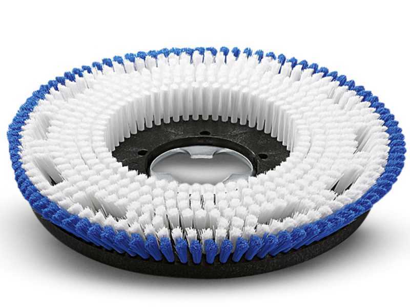 DISQUE BROSSE DE LAVAGE, MEDIUM/SOUPLE, BLEU/BLANC, 430&not;MM