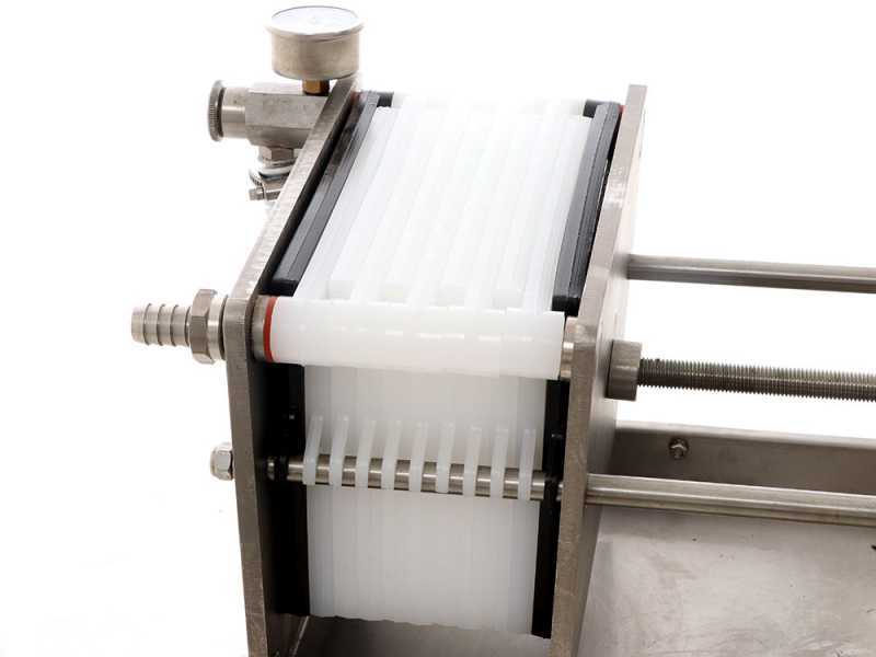 Grifo Professional FCP10-Olio - Filtre &agrave; plaques pour huile sur chariot - Pompe INOX