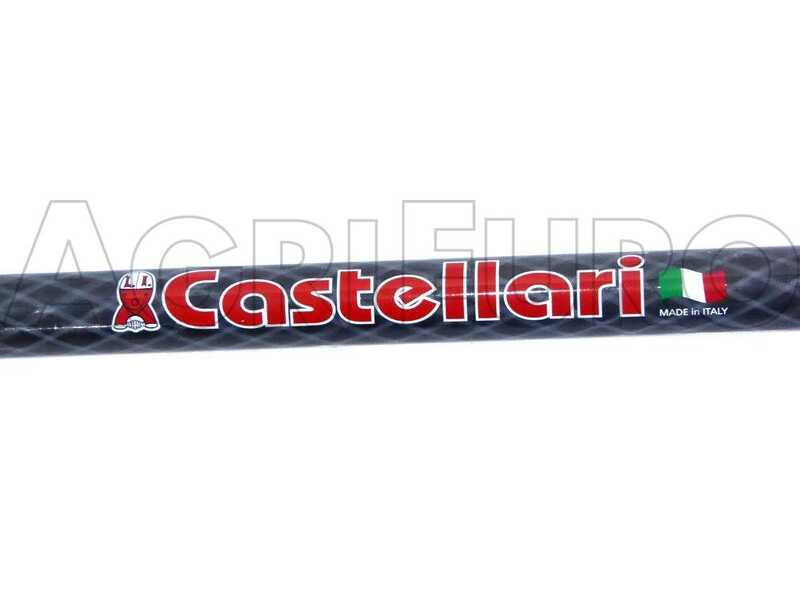 Castellari Fenix L V2 - Peigne vibreur &eacute;lectrique &agrave; batterie de type automobile avec c&acirc;ble inclus - Perche t&eacute;lescopique en carbone 230/320 cm