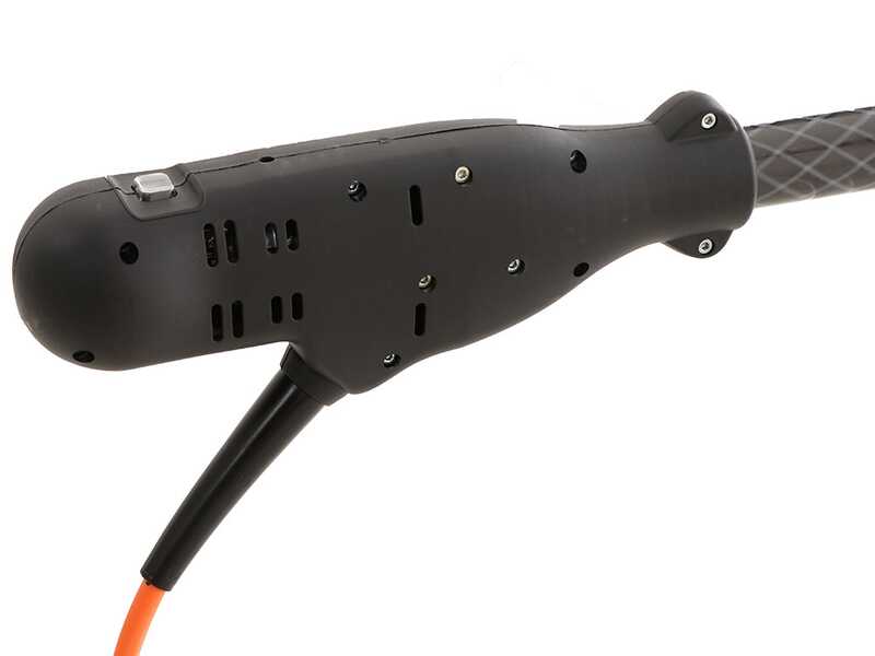 Castellari Fenix L V2 - Peigne vibreur &eacute;lectrique &agrave; batterie de type automobile avec c&acirc;ble inclus - Perche t&eacute;lescopique en carbone 230/320 cm