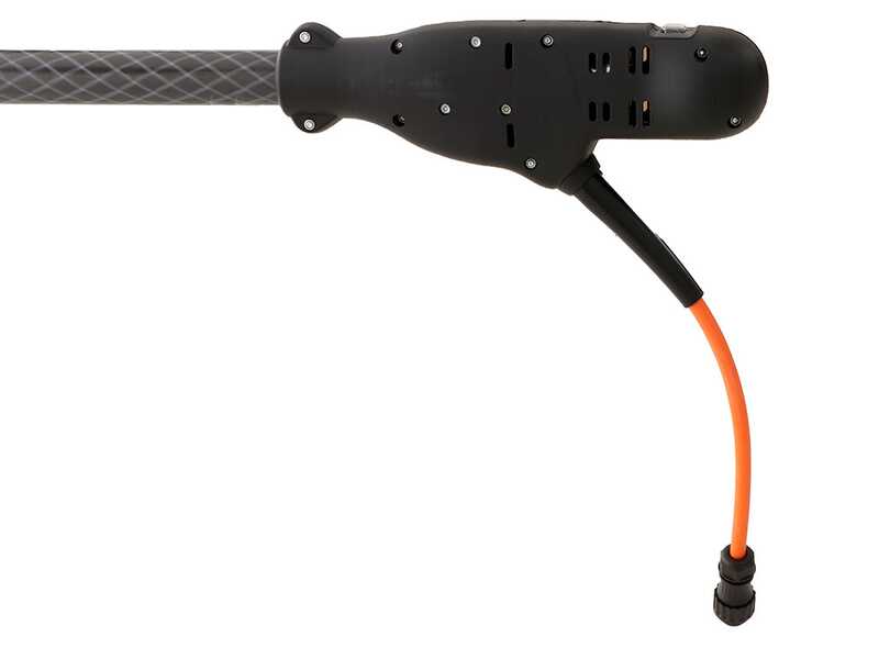 Castellari Tornado Carbon C V3 - Peigne vibreur &eacute;lectrique &agrave; batterie de type automobile avec c&acirc;ble inclus - Perche t&eacute;lescopique en carbone 180/240 cm