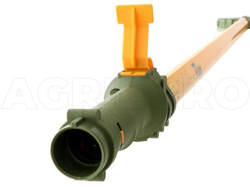 Peigne vibreur &eacute;lectrique &agrave; batterie Oliviero Flex Basic t&eacute;lescopique, perche aluminium 220-340 cm