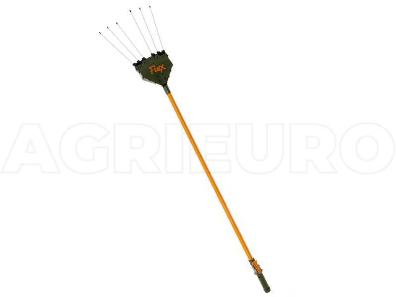 Peigne vibreur &eacute;lectrique &agrave; batterie Oliviero Flex Basic t&eacute;lescopique, perche aluminium 220-340 cm