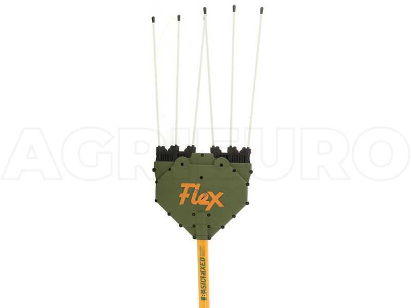 Peigne vibreur &eacute;lectrique &agrave; batterie Oliviero Flex Basic t&eacute;lescopique, perche aluminium 240 cm