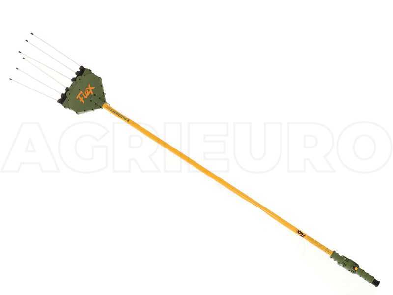 Peigne vibreur &eacute;lectrique &agrave; batterie Oliviero Flex Basic t&eacute;lescopique, perche aluminium 240 cm