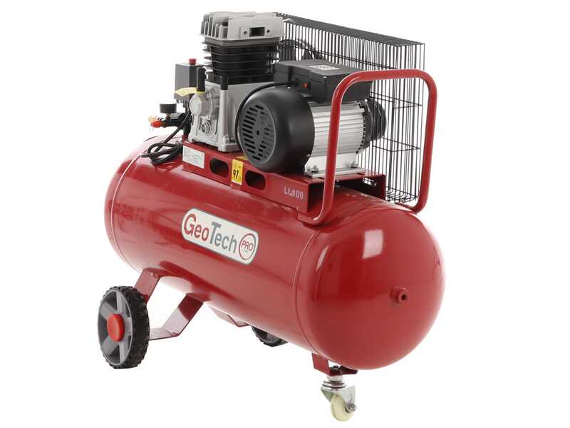 GeoTech Pro BACP100-10-3 - Compresseur d'air &eacute;lectrique &agrave; courroie - Moteur 3 CV - 100 L - 10 bars