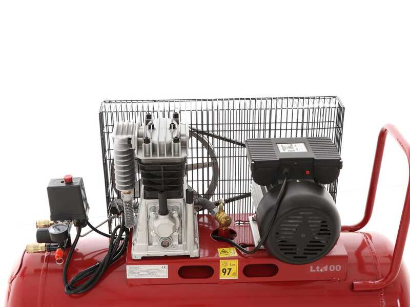 GeoTech Pro BACP100-10-3 - Compresseur d'air &eacute;lectrique &agrave; courroie - Moteur 3 CV - 100 L - 10 bars