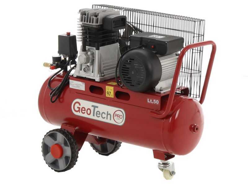 GeoTech-Pro BACP50 - Compresseur d'air &eacute;lectrique &agrave; courroie -10-3 moteur 3 CV - 50 litres - 10 bars