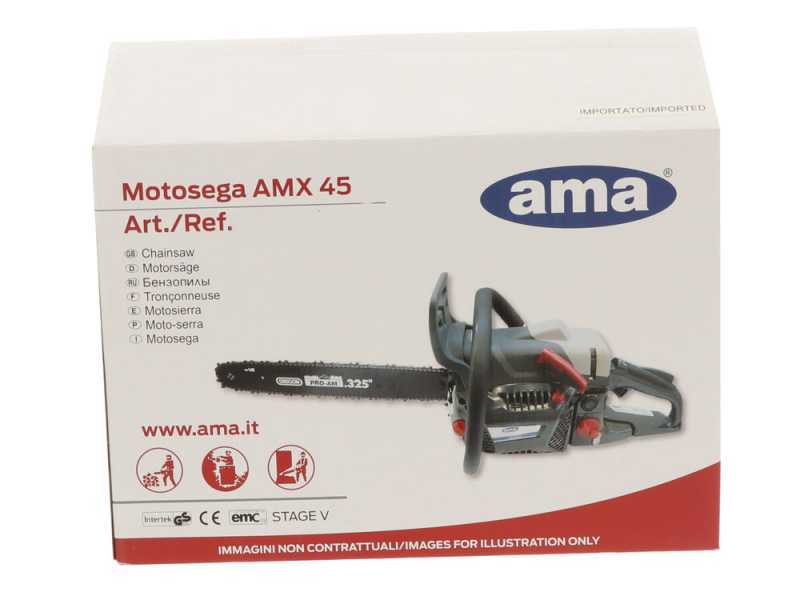 Tron&ccedil;onneuse thermique AMA AMX 45.18 - guide OREGON de 45 cm - moteur 2 temps - 45 cm3