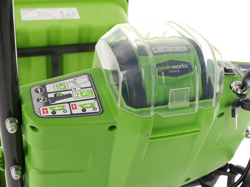 Brouette &agrave; batterie sur roues Greenworks G40GC Garden Cart 40V- Brouette &eacute;lectrique