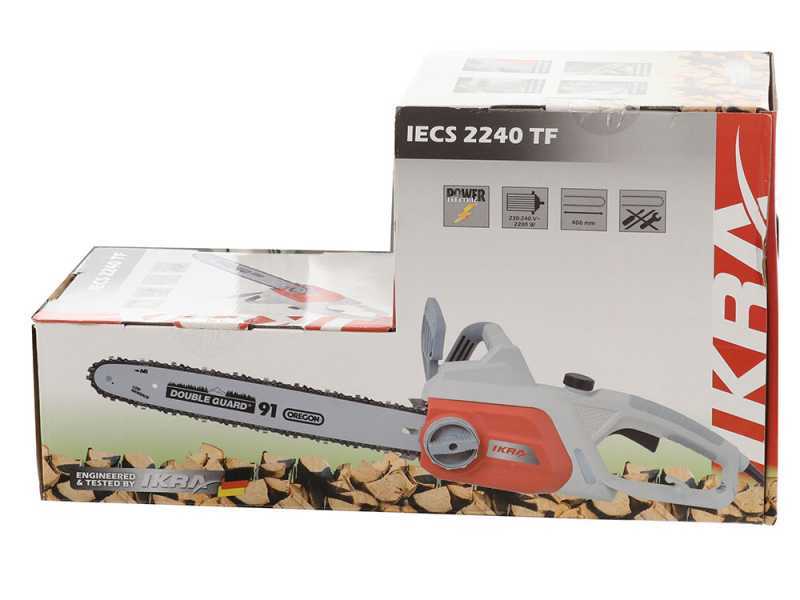IKRA IECS 2240 TF - Tron&ccedil;onneuse &eacute;lectrrique de 2200W - Guide 40 cm
