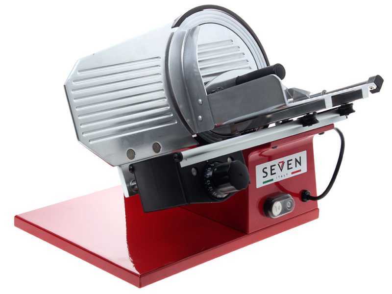 Seven Italy PS 220 PRO Rouge - Trancheuse avec lame de 220 mm - aff&ucirc;teur fourni - 160 Watts