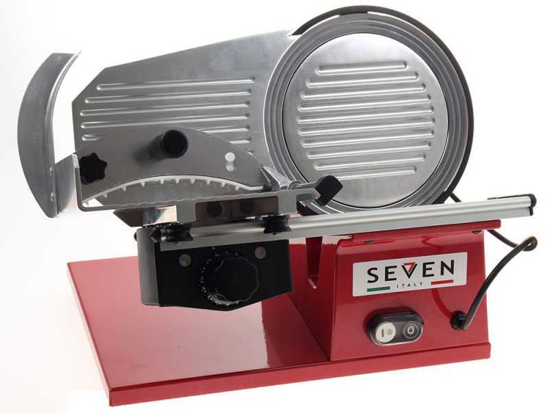 Seven Italy PS 220 PRO Rouge - Trancheuse avec lame de 220 mm - aff&ucirc;teur fourni - 160 Watts