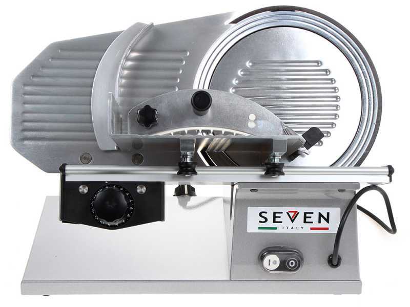 Seven Italy PS 250 PRO Silver - Trancheuse avec lame de 250 mm - aff&ucirc;teur compris - 180 Watts