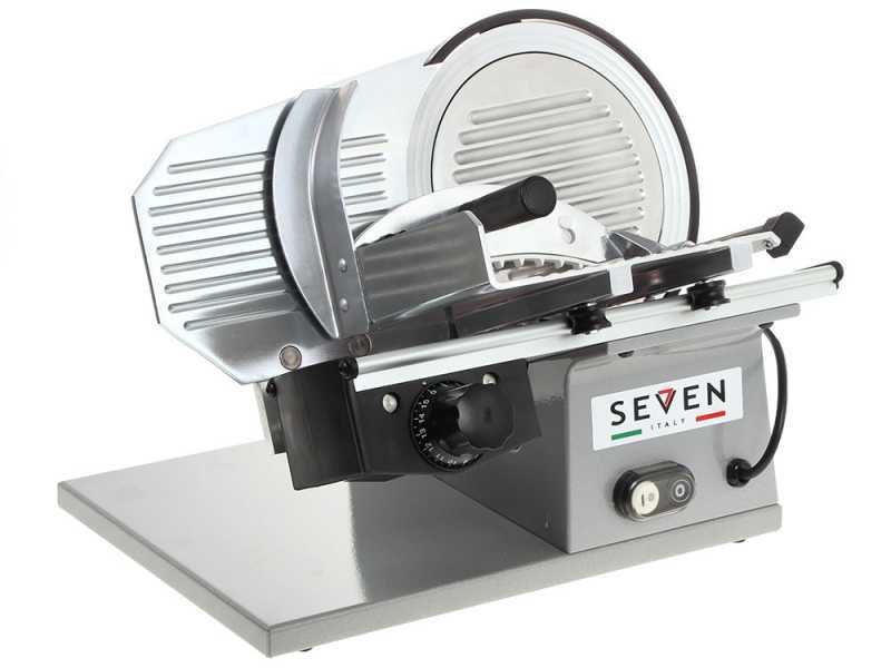 Seven Italy PS 220 PRO Silver - Trancheuse avec lame de 220 mm - Aiguiseur inclus - 160 Watts