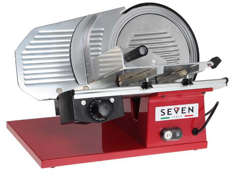 Seven Italy PS 250 PRO Rouge -Trancheuse avec lame de 250 mm - Aff&ucirc;teur compris - 180 Watts