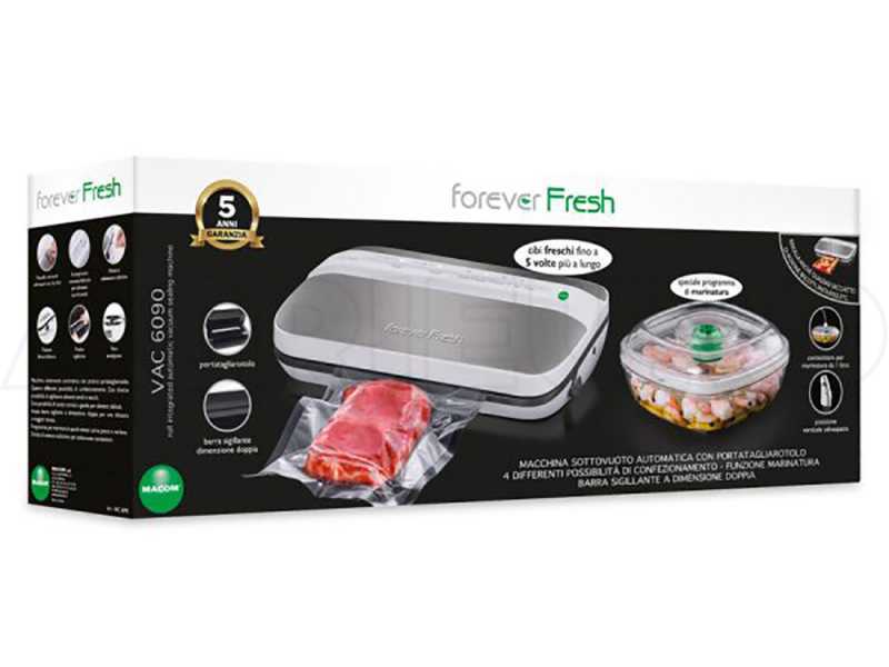 Machine sous vide automatique Macom Vac 6090 - avec porte-rouleau et cutter int&eacute;gr&eacute; - finitions en acier