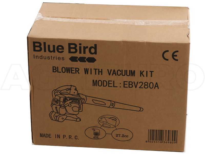 Aspirateur souffleur &agrave; feuilles Blue Bird EBV280BN 3 en 1 moteur thermique 25 cm3 2 temps