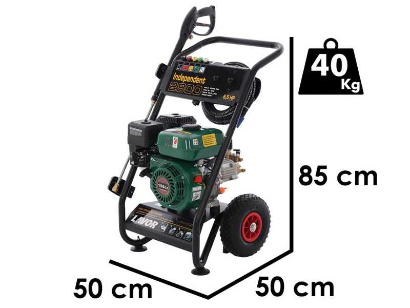 Lavor Independent 2800 - Nettoyeur &agrave; pression thermique - 200 bar - 690 L/h - Moteur &agrave; essence Lavor 200 cm&sup3;