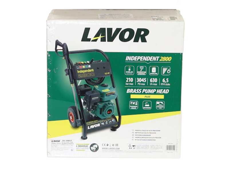 Lavor Independent 2800 - Nettoyeur &agrave; pression thermique - 200 bar - 690 L/h - Moteur &agrave; essence Lavor 200 cm&sup3;