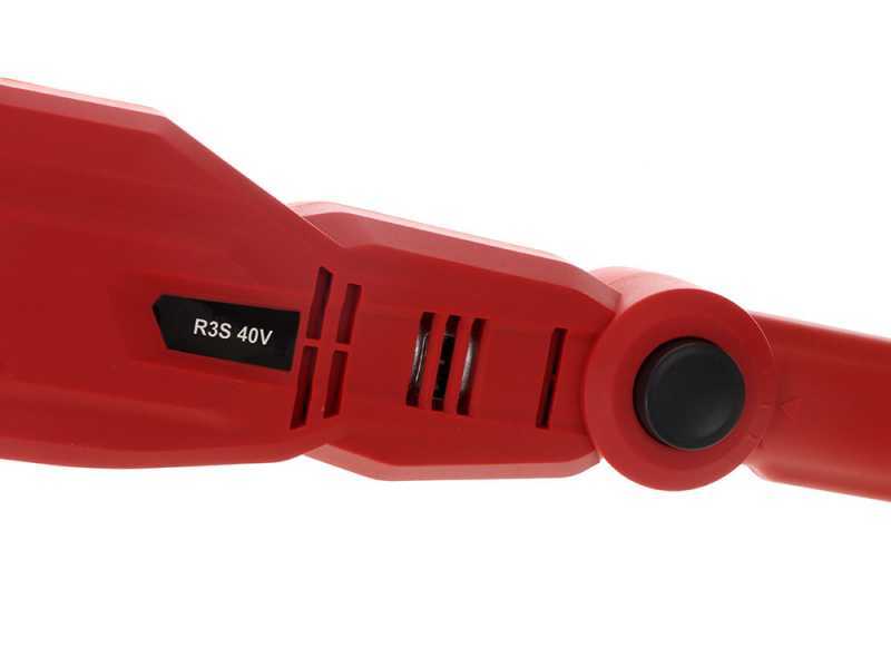Perche d'&eacute;lagage &agrave; batterie sur perche t&eacute;l&eacute;scopique Blue Bird R3S 40V - jusqu'&agrave; 4m avec l'op&eacute;rateur compris